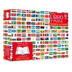 Libro y Puzle 300 piezas - Banderas