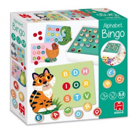 Goula - Bingo Letras, Juego de Mesa Educativo para niños, +2 años +2 Jugadores