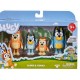 Paquete de 4 figuras posables Bluey & Family, incluyendo azul, bingo, mamá y papá