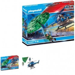 HELICOPTERO DE POLICIA: PERSECUCION EN PARACAIDAS