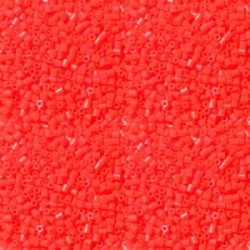 Hama beads Mini rojo neón