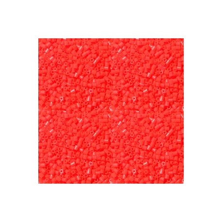 Hama beads Mini rojo neón
