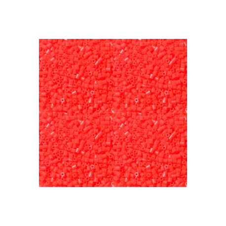 Hama beads Mini rojo neón