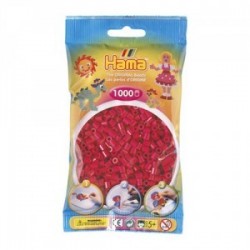 Hama beads Midi rojo granate. Mil piezas