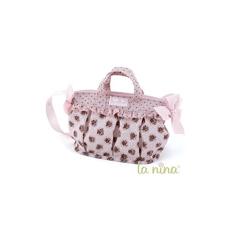 Bolsito Nursey Flor rosa. L a Nina