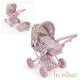Carrito .Cuco + Silla Flor rosa. L a NIna