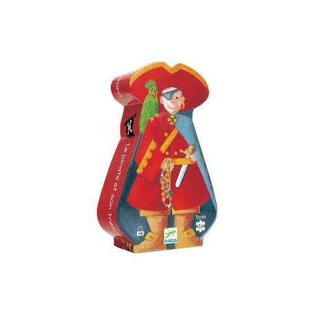Puzzle Silueta El Pirata y su tesoro