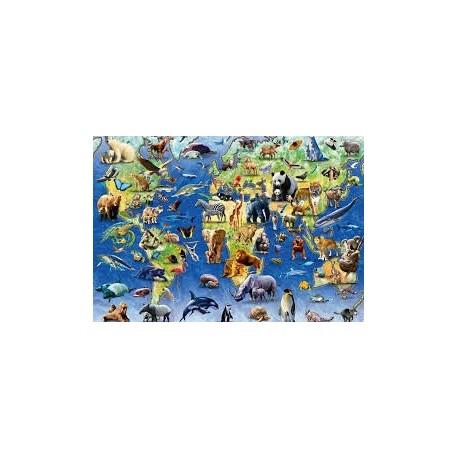 Puzzle Ravensburger de 500 piezas Animales en peligro de extinción