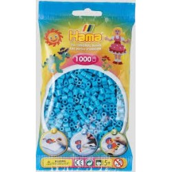 Hama beads Midi azul celeste. Mil piezas