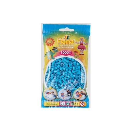 Hama beads Midi azul celeste. Mil piezas
