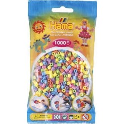 Hama beads Midi mix pasteles. Mil piezas
