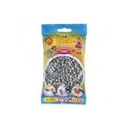 Hama beads Midi gris claro. Mil piezas