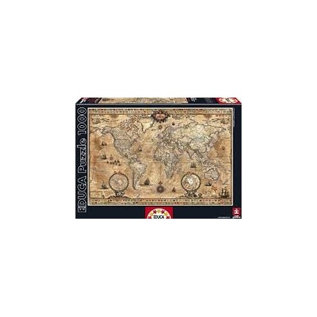 Puzzle Educa de 1000 piezas Mapa Mundi