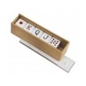 Cajita con 5 dados de poker