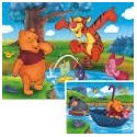 Puzzle Ravensburguer de 2 x 20 piezas. Jugando en el agua. Winnie the Pooh