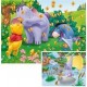 Puzzle Ravensburguer de 2 x 20 piezas. Encuentro en Heffalumps. Winnie the Pooh