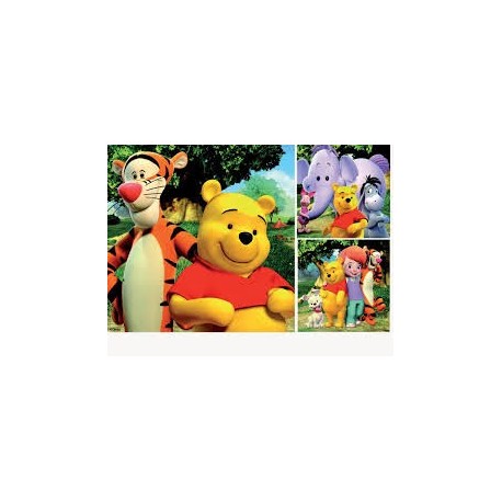Puzzle Ravensburguer de 3 x 49 piezas. Hola Tigger y Winnie The Pooh