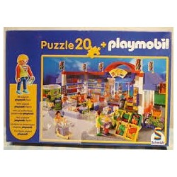 Puzzle Schmidt de 20 piezas Playmobil supermercado
