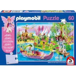 Puzzle Schmidt de 60 piezas Playmobil El mundo coloreado de las hadas