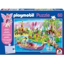 Puzzle Schmidt de 60 piezas Playmobil El mundo coloreado de las hadas