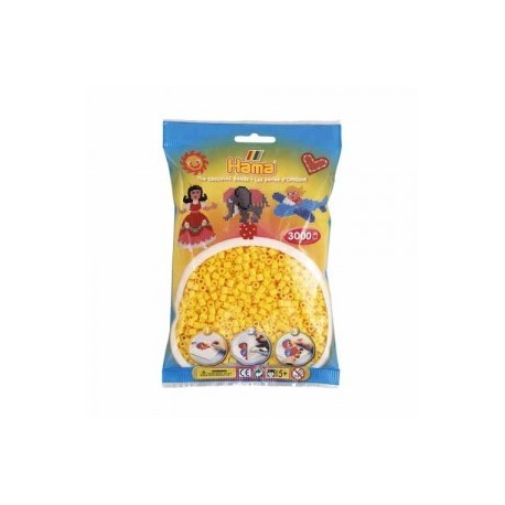 Hama beads Midi amarillo 3000