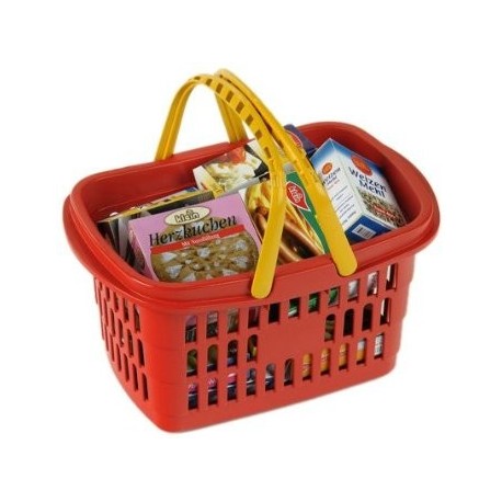 Theo Klein 9693 - Cesta De La Compra, Llena De Accesorios