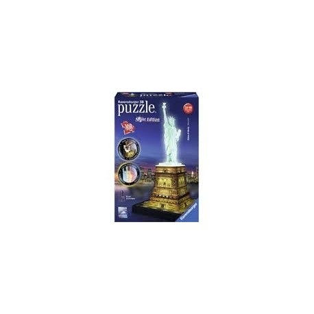 Puzzle Ravensburger 3D Night Edition Estatua de la Libertad