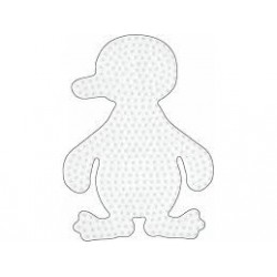 Hama beads  Midi 1 placa  Pingüino
