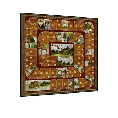 Tablero de Oca Moldura con fichas