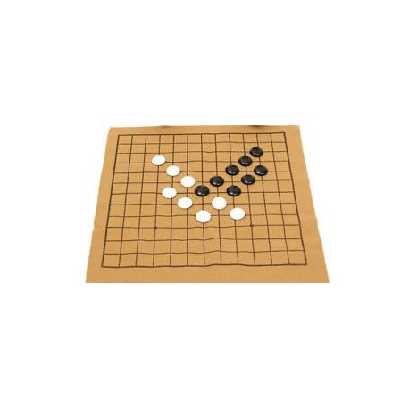 Juego del go con tablero de hule