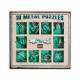 Caja puzzles metal. Rojo