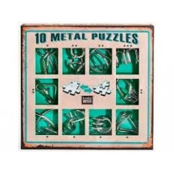 Caja puzzles metal. Rojo