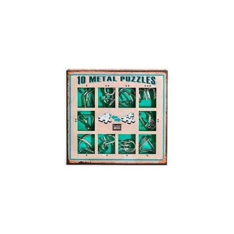 Caja puzzles metal. Rojo