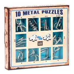 Caja puzzles metal. Verde