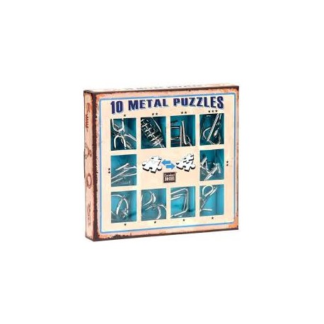 Caja puzzles metal. Verde