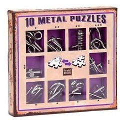 Caja puzzles metal. Azul