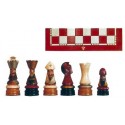 Conjunto de ajedrez Corona Policromado rojo