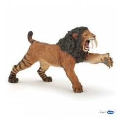 Figura Smilodon rugiente