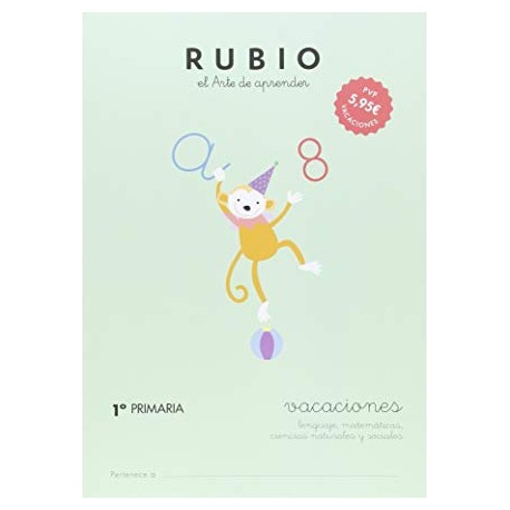 Cartilla Rubio el arte de aprender 1º Primaria