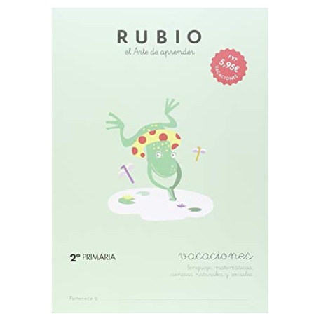 Cartilla Rubio el Arte de aprender 2º Primaria