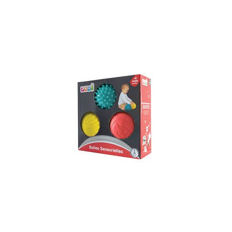 Pelota sensorial bicolor
