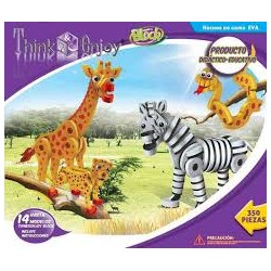 Puzzle Scholas 3D  ABC Animal World