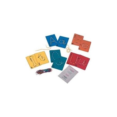 Plantillas Abecedario mayúsculas con trazo