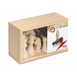 Fichas de ajedrez madera pequeña